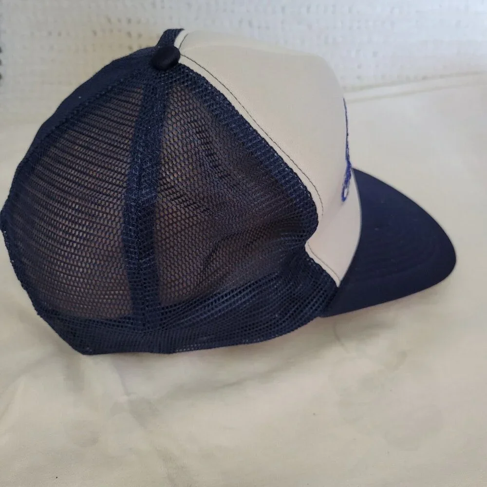 Ford Motor Company Baseball Cap Trucker Hat Embroidered mesh Snap vtg foam
